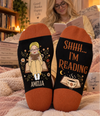 Personalized Shhh I'm Reading Crew Socks – Gift for Book Lovers - Born To Read