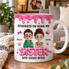 Personalized 3D Inflated Effect Printed Mug – Birthday Gift For Sister – Congrats On Being My Sister