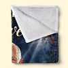 Personalized Photo Blanket – Sympathy Gift For Mom, Dad, Family – A Hug From Heaven