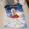 Personalized Photo Blanket – Sympathy Gift For Mom, Dad, Family – Wrapped With Love Always