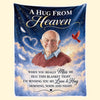 Personalized Photo Blanket – Sympathy Gift For Mom, Dad, Family – Wrapped With Love Always