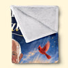 Personalized Photo Blanket – Sympathy Gift For Mom, Dad, Family – Wrapped With Love Always