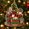 Personalized Acrylic Ornament - Christmas Gift For Book Lovers - Cozy Starts Here
