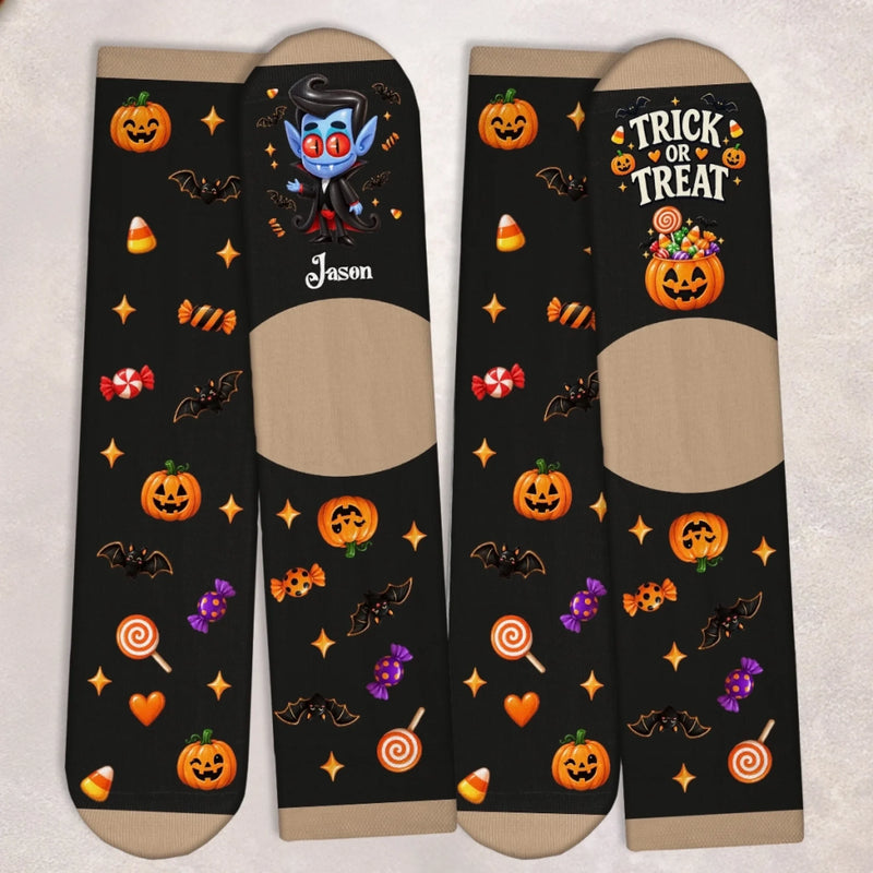 Personalized Crew Socks – Halloween Gift For Family, Kids – Creating My Own Zone