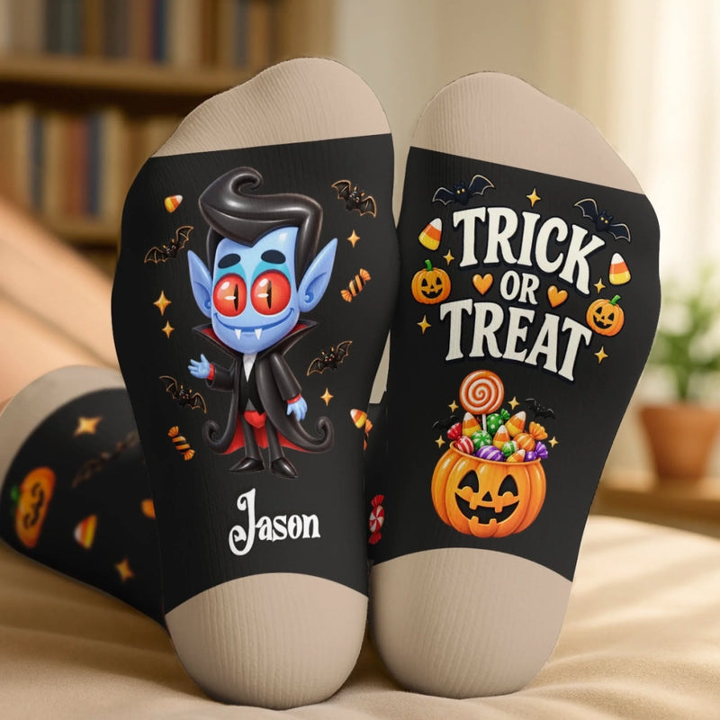 Personalized Crew Socks – Halloween Gift For Family, Kids – Creating My Own Zone