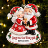 Personalized Acrylic Ornament - Christmas, Anniversary Gift For Couple - Forever Merry Together