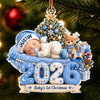 Personalized Baby's First Christmas Acrylic Ornament – Gift For New Parents, Baby – My First Merry Christmas