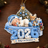 Personalized Baby's First Christmas Acrylic Ornament – Gift For New Parents, Baby – My First Merry Christmas