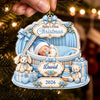 Personalized Baby's First Christmas Acrylic Ornament – Gift For New Parents, Baby – Smallest Christmas Member