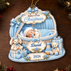 Personalized Baby's First Christmas Acrylic Ornament – Gift For New Parents, Baby – Smallest Christmas Member