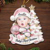 Personalized Baby's First Christmas Acrylic Ornament – Gift For New Parents, Baby – Little Hands Big Love