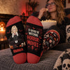 Personalized Crew Socks – Halloween Gift For Movie Lovers – Too Spooky To Stop