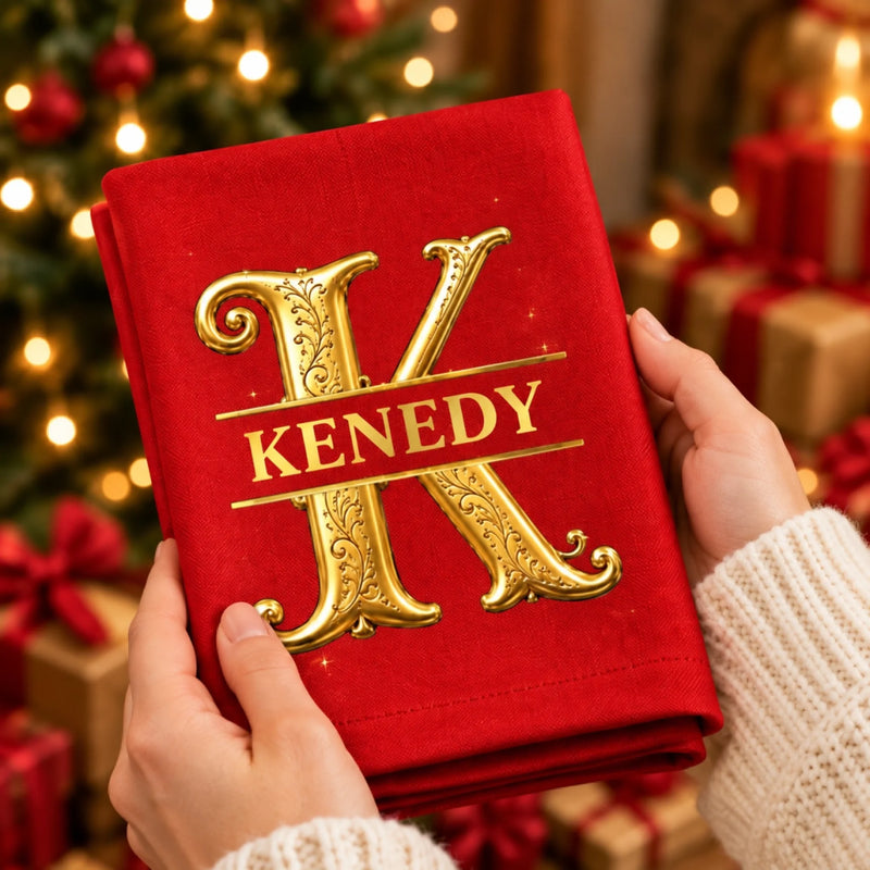 Personalized Cotton Napkin - Christmas Gift For Family - Home For The Holidays