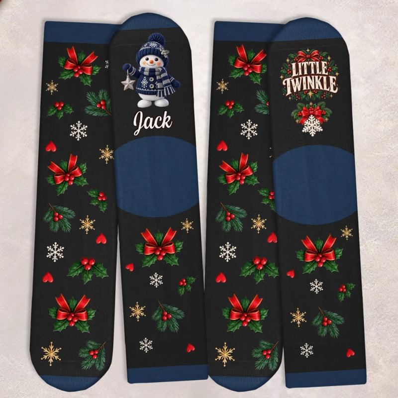 Personalized Crew Socks – Christmas Gift For Kids – A Tiny Winter Wonder