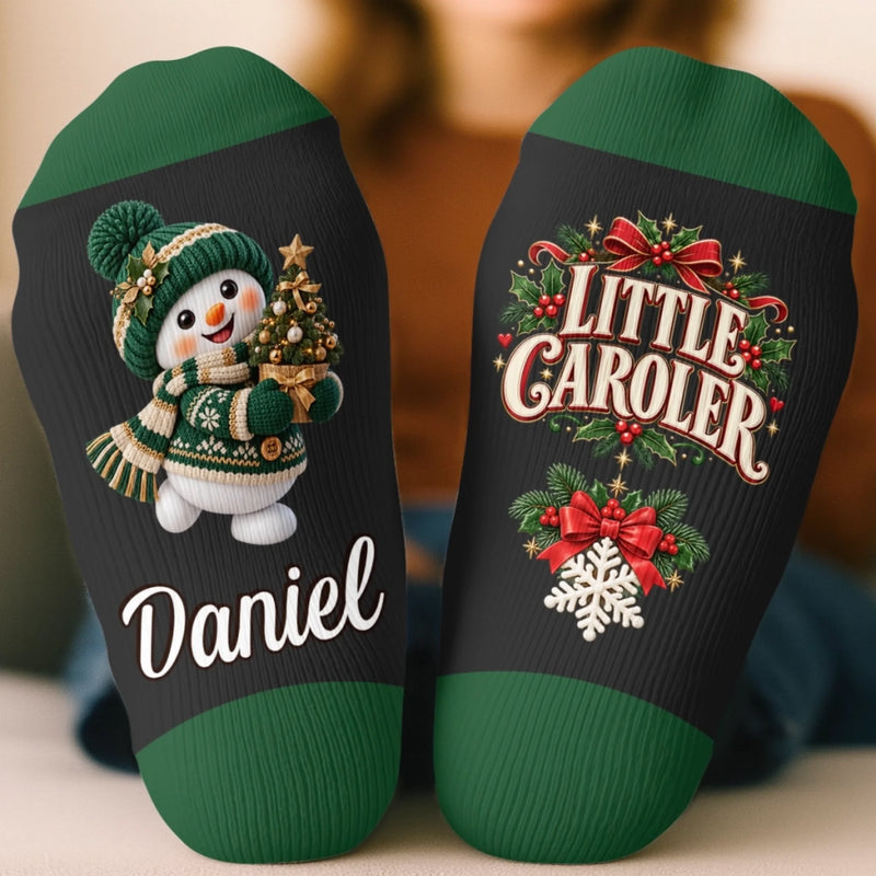 Personalized Crew Socks – Christmas Gift For Kids – A Tiny Winter Wonder