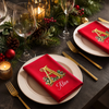 Personalized Cotton Napkin - Christmas Gift For Family - Tis The Season To Sparkle