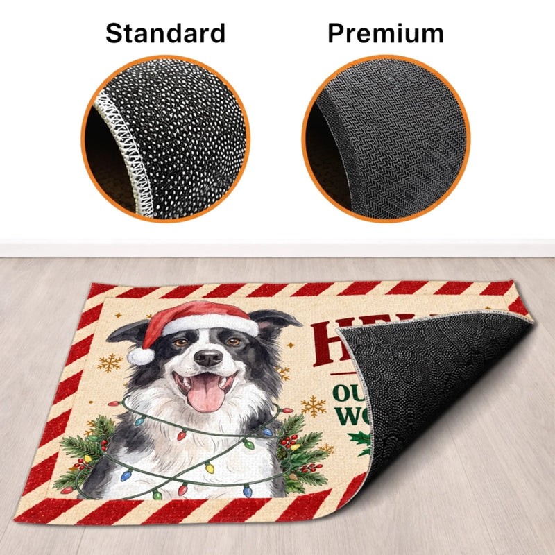 Personalized Photo Home Decor Decorative Mat – Christmas Gift For Pet Lovers – Tails And Tinsel
