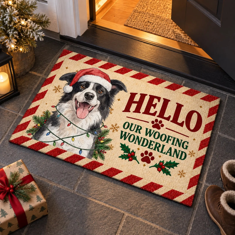 Personalized Photo Home Decor Decorative Mat – Christmas Gift For Pet Lovers – Tails And Tinsel