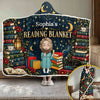 Personalized Snuggle Blanket, Hoodie Blanket - Gift For Book Lovers - Wrapped Up In Stories