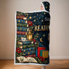 Personalized Snuggle Blanket, Hoodie Blanket - Gift For Book Lovers - Wrapped Up In Stories