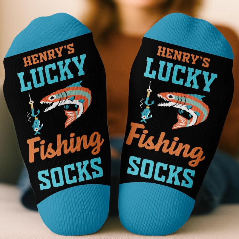 Personalized Crew Socks – Gift for Fishing Lovers – Born To Fish