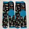Personalized Crew Socks – Gift for Fishing Lovers – Born To Fish