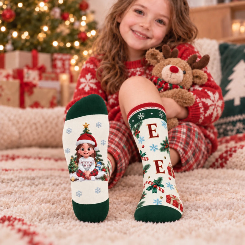 Personalized Crew Socks – Christmas Gift For Family – A Little Christmas Magic