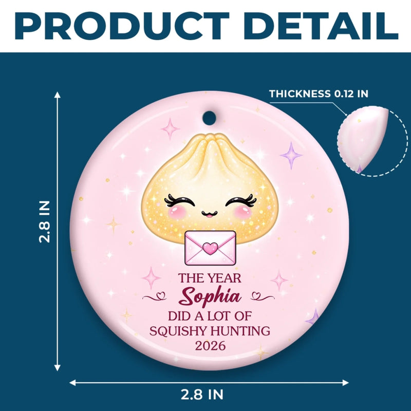 Personalized Ceramic Ornament – Christmas Birthday Gifts For Kids - Little Dumpling Big Joy
