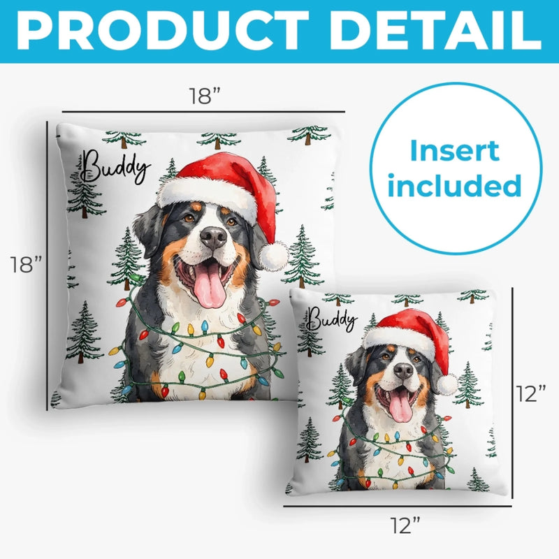 Personalized Pillow - Christmas Birthday Gift For Pet Lovers - Santa’s Favorite Furry Friend