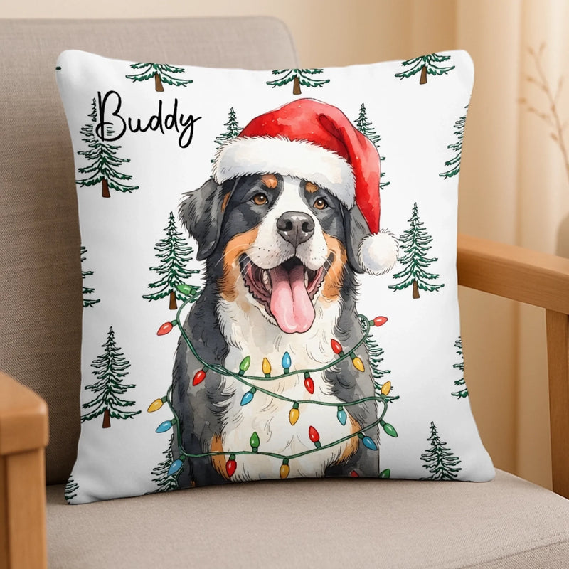 Personalized Pillow - Christmas Birthday Gift For Pet Lovers - Santa’s Favorite Furry Friend