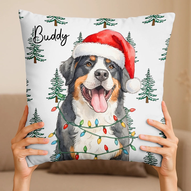 Personalized Pillow - Christmas Birthday Gift For Pet Lovers - Santa’s Favorite Furry Friend