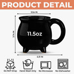 Custom Name Witch Moon Gifts for Her - Personalized Cauldron Coffee Mug