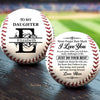 Personalized Leather Baseball - Gift For Daughter, Granddaughter - You Can Do Anything
