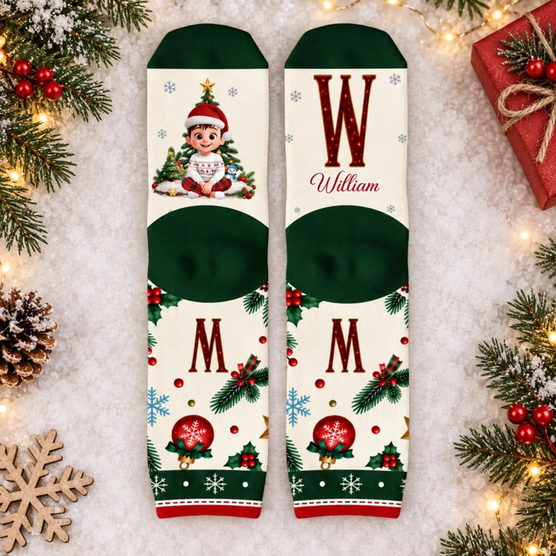 Personalized Crew Socks – Christmas Gift For Family – A Little Christmas Magic