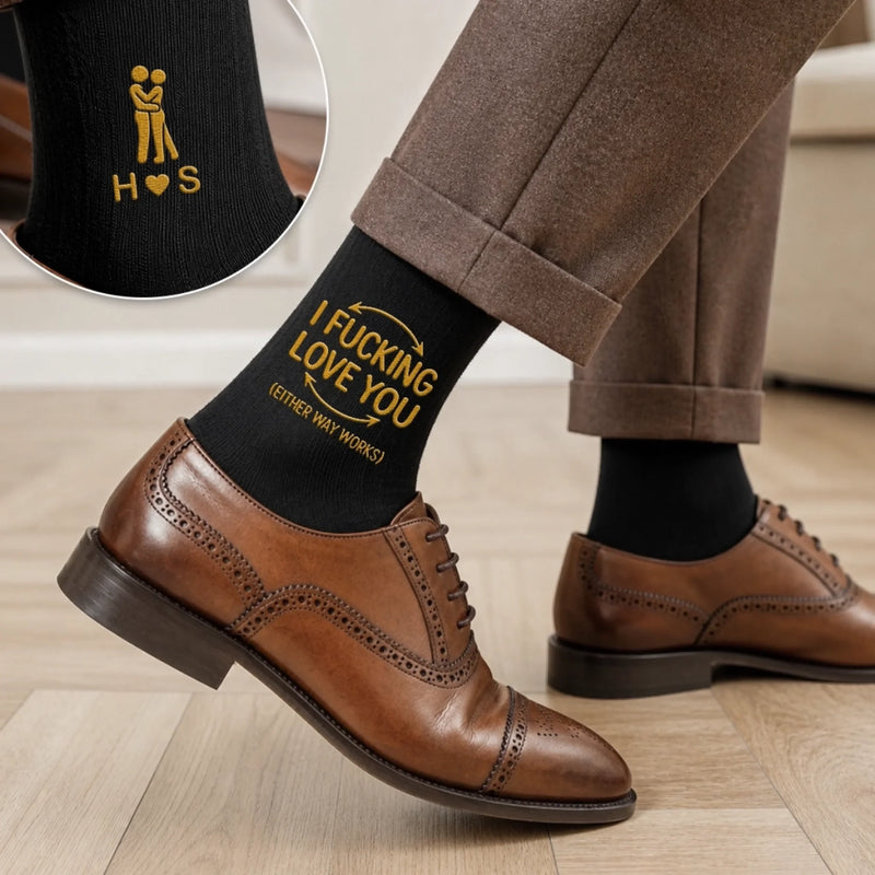 Personalized Adult Embroidered Socks – Funny Gift For Men, Husband – My Favorite  Person