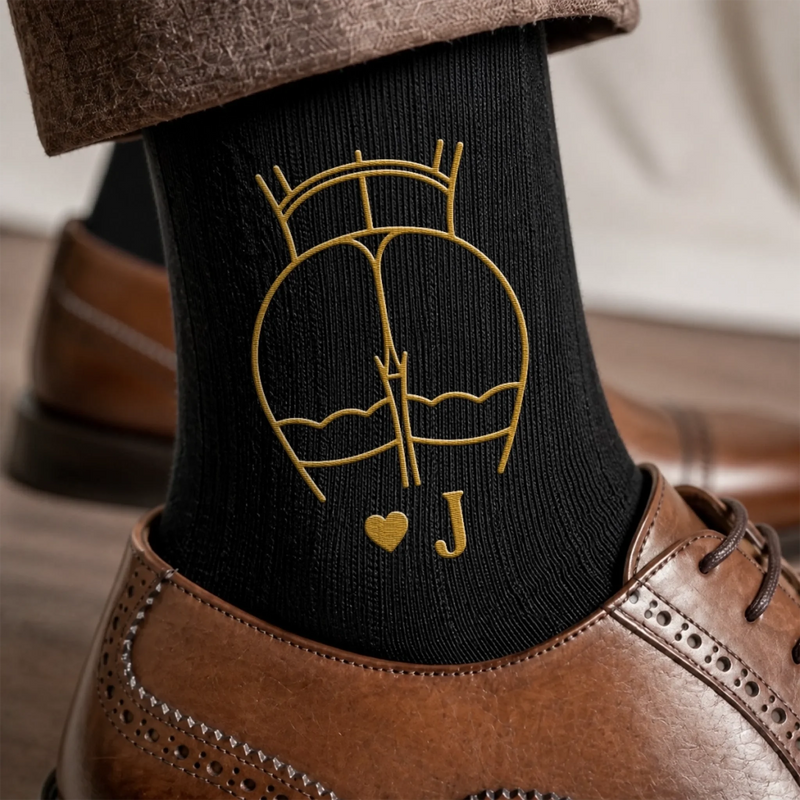 Personalized Adult Embroidered Socks – Funny Gift For Men, Husband – My Ride Or Not Thing