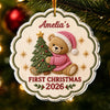 Personalized Baby's First Christmas Acrylic Ornament – Gift For New Parents, Baby – My First Holiday Magic