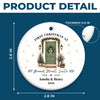 Personalized First Christmas In New Home Ceramic Ornament – Housewarming Gift For New Homeowners, Couple, Newlyweds – A Door To New Memories