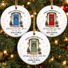 Personalized First Christmas In New Home Ceramic Ornament – Housewarming Gift For New Homeowners, Couple, Newlyweds – A Door To New Memories