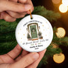 Personalized First Christmas In New Home Ceramic Ornament – Housewarming Gift For New Homeowners, Couple, Newlyweds – A Door To New Memories
