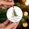 Personalized Baby's First Christmas Ceramic Ornament – Gift For New Parents, Baby – Little Bear Big Joy