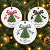Personalized Baby's First Christmas Ceramic Ornament – Gift For New Parents, Baby – Made Of Love And Wonder