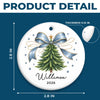Personalized Baby's First Christmas Ceramic Ornament – Gift For New Parents, Baby – Made Of Love And Wonder