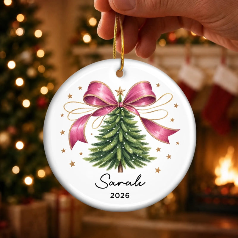 Personalized Baby's First Christmas Ceramic Ornament – Gift For New Parents, Baby – Made Of Love And Wonder