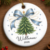 Personalized Baby's First Christmas Ceramic Ornament – Gift For New Parents, Baby – Made Of Love And Wonder