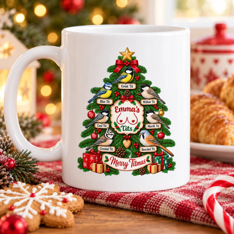 Personalized Mug – Christmas Funny Gift For Woman, Sister, Bestie – Merry Titmas To You