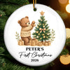 Personalized Baby's First Christmas Ceramic Ornament – Gift For New Parents, Baby – Our Little Miracle