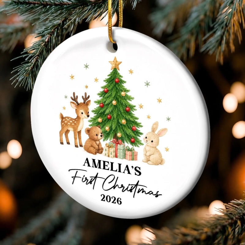 Personalized Baby's First Christmas Ceramic Ornament – Gift For New Parents, Baby – Our Little Miracle
