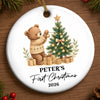 Personalized Baby's First Christmas Ceramic Ornament – Gift For New Parents, Baby – Our Little Miracle
