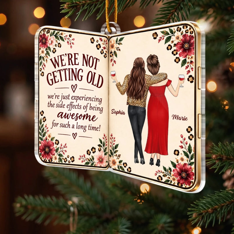 Personalized Acrylic Ornament – Christmas Gift For Sister, Bestie, Best Friend – Gathered And Grateful